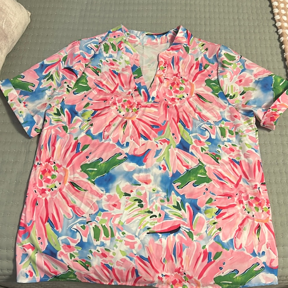 SHEIN Colorful Blouse